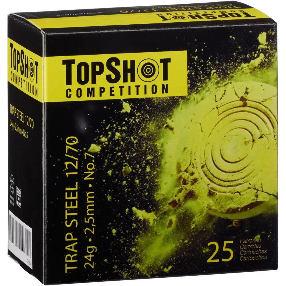 TOPSHOT Competition 12/70 Trap Steel 2,5mm 24g 25 Stk.